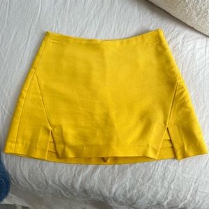 Yellow Zara Skort